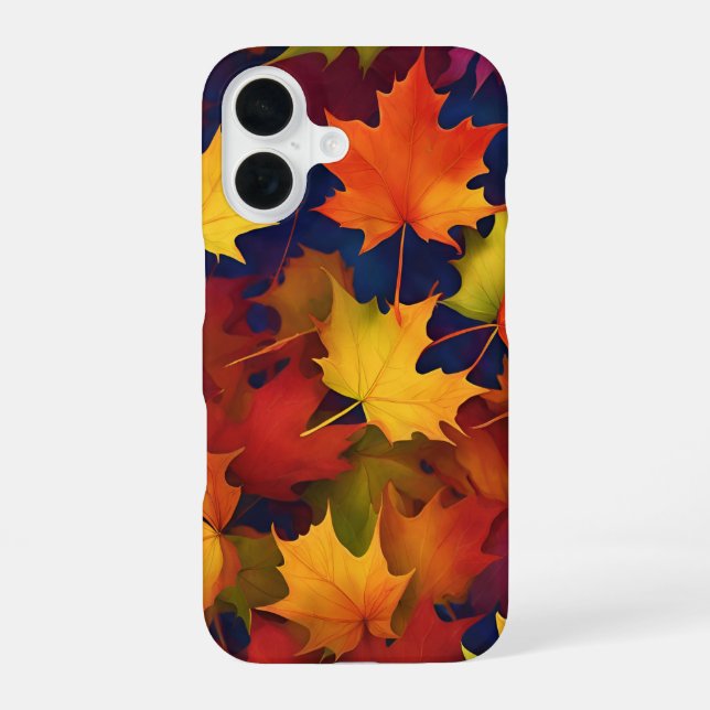 Rustikales Herbstlaub iPhone 16 Hülle (Rückseite)