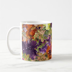 Rustikales Herbstmuster Kaffeetasse