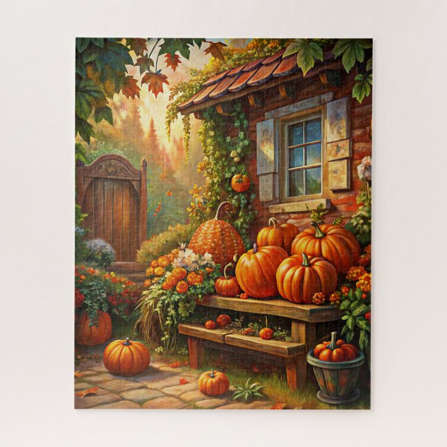 Rustikales Herbstpuzzle (Vertikal)