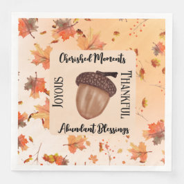 Rustikales Herbstsaison ThemenBaby Dusche Party Serviette