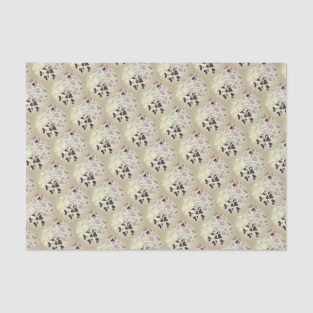 Rustikales Herz Seidenpapier (Vorderseite)