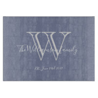 Rustikales Hochzeitgeschenk Monogram Familienname 