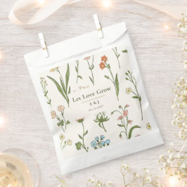 Rustikales Hochzeitsblumenstrauß-Geschenk mit Wild Geschenktütchen