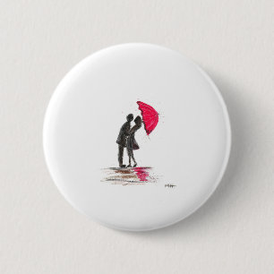 Rustikales Hochzeitshilfepaar in Liebe chic Button