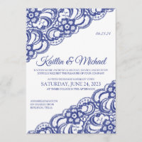 Rustikales Hochzeitspaar - Royal Blue