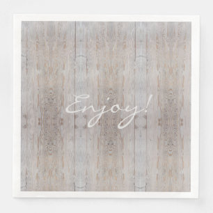 Rustikales Hochzeitsparty Light Wood Country Serviette