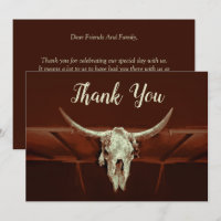 Rustikales Hochzeitspazierenland Western Bull Skul