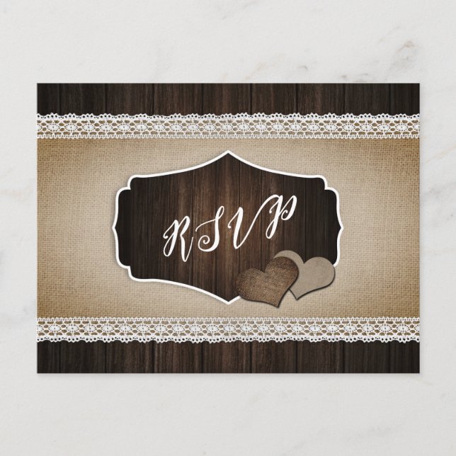 Rustikales Hochzeitspaziergang UAWG Postcard Song  Postkarte (Vorderseite)