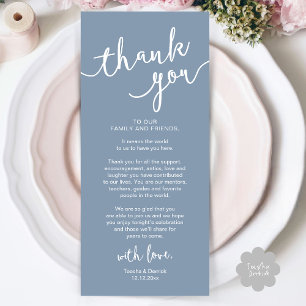 Rustikales Hochzeitsplatz Abendessen dank Karte