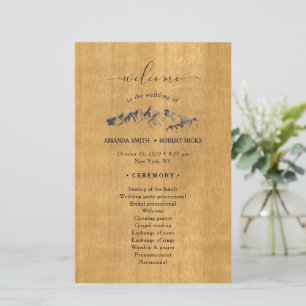 Rustikales Hochzeitsprogramm