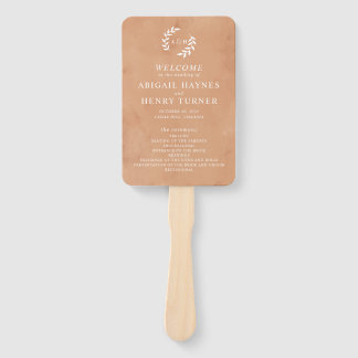 Rustikales Hochzeitsprogramm Fächer