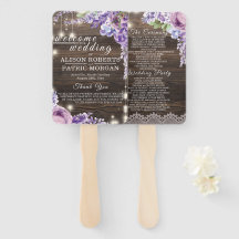 Rustikales Hochzeitsprogramm für Holzschnitzereien