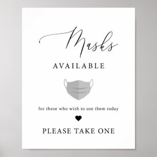 Rustikales Hochzeitssymbol   Ein Maskensymbol trag Poster