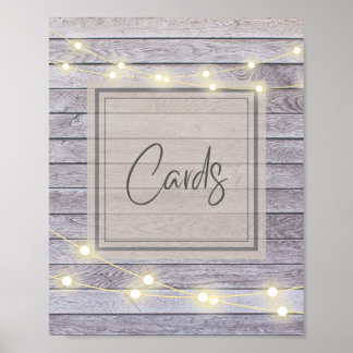 Rustikales Hochzeitsszenario oder Brautparty-Karte Poster