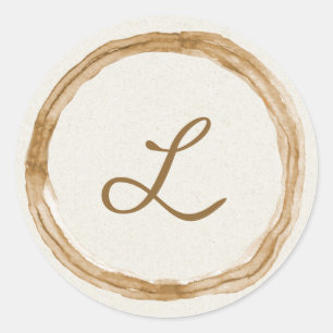 Rustikales Hochzeitsticker Runder Aufkleber