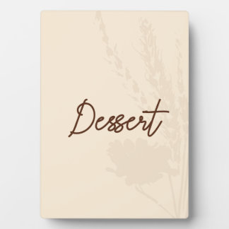 Rustikales Hochzeitstisch - Dessert - Weizendetail Fotoplatte