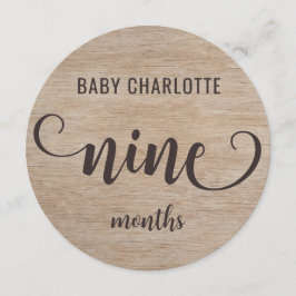 Rustikales Holz 9-10 Monate Baby Milestone Zeichen