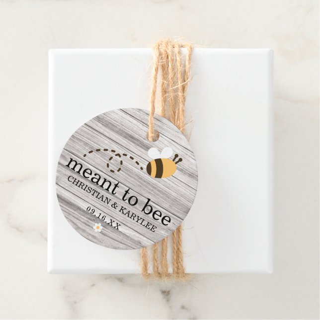 Rustikales Holz bedeutet, Hochzeit zu sein Vielen  Geschenkanhänger (Beispiel)