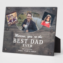 Rustikales Holz Bester Vater 2 Kinder Foto Vaterta
