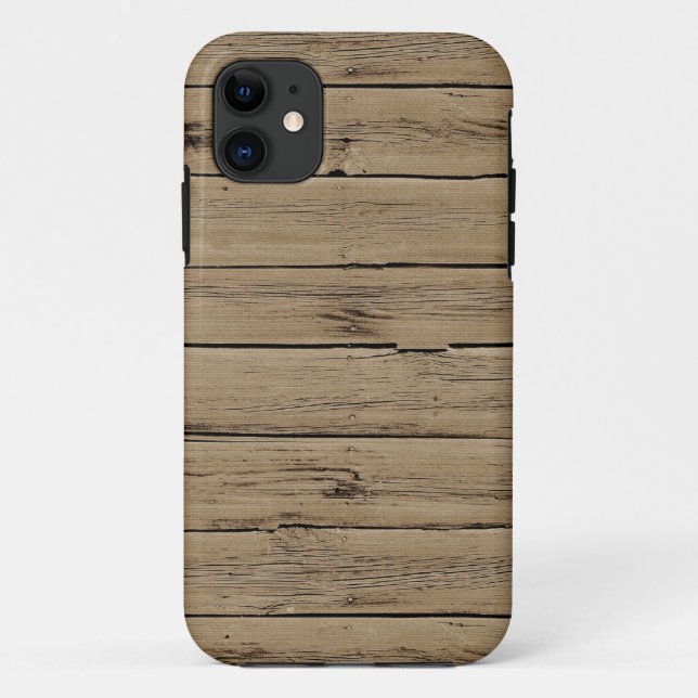Rustikales Holz Case-Mate iPhone Hülle (Rückseite)