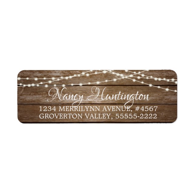 Rustikales Holz Fairy String Lights Elegantes Skri (Vorne)