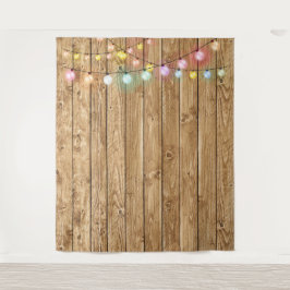 Rustikales Holz-Foto Wandteppich