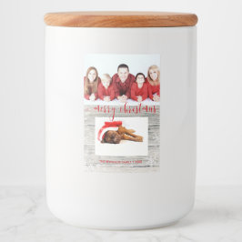 Rustikales Holz Frohe Weihnachtsfeiertage - Lebens Lebensmitteletikett