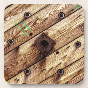 Rustikales Holz Getränkeuntersetzer