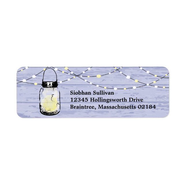 Rustikales Holz hanging Mason Jars und Lights Wedd (Vorne)