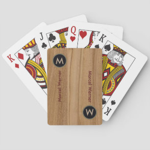 rustikales Holz (Imitat aus Holz) Spielkarten