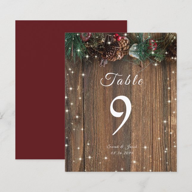 Rustikales Holz Land Weihnachten Pinakothek Züst (Vorne/Hinten)