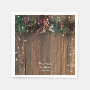 Rustikales Holz Land Weihnachten Pinakothek Züst Serviette