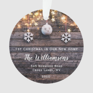 Rustikales Holz leuchtet Sterne Haus Erwärmung neu Ornament