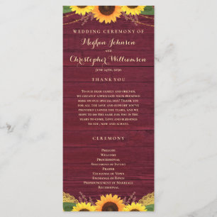 Rustikales Holz Lights Lace Burgundy Sonnenblumenh Programm