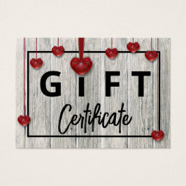 Rustikales Holz Moderner Valentinstag Herz-Geschen