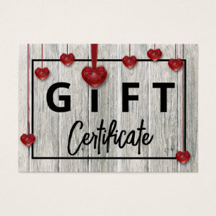 Rustikales Holz Moderner Valentinstag Herz-Geschen