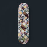 Rustikales Holz Modernes, farbenfrohes Blockmuster Skateboard<br><div class="desc">Dieses rustikale und dennoch moderne Design weist ein Muster aus bunten Holzblöcken auf #grunge #rustic #mosaic #tiled #textured #pattern #masculine #feminine #girly #stylish #chic #trendy #custom gifts #sports #outdoor #Skate #skateboard #skateboard #skateboards #skateboarding #coole #custom #christdays #Handwerkerin</div>