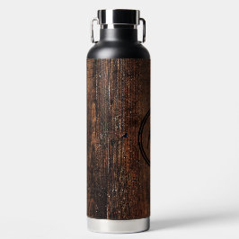 Rustikales Holz personalisierter Wärmeschwäscher Trinkflasche