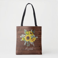 Rustikales Holz Sonnenblumen Wasserfarbe