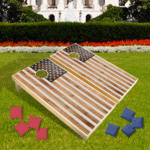 Rustikales Holz Tone American Flag Horizontal