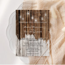 Rustikales Holz und Lanterns Hochzeit