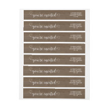 Rustikales Holz und Spitzenwraparound