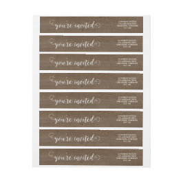 Rustikales Holz und Spitzenwraparound