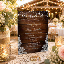 Rustikales Holz und Streichellichter Hochzeit