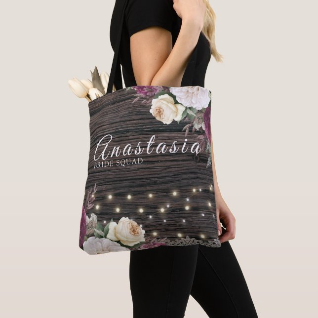 Rustikales Holz Wedding Bride Tasche (Von Nahem)