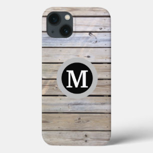 Rustikales Holzbrett-Monogramm Case-Mate iPhone Hülle