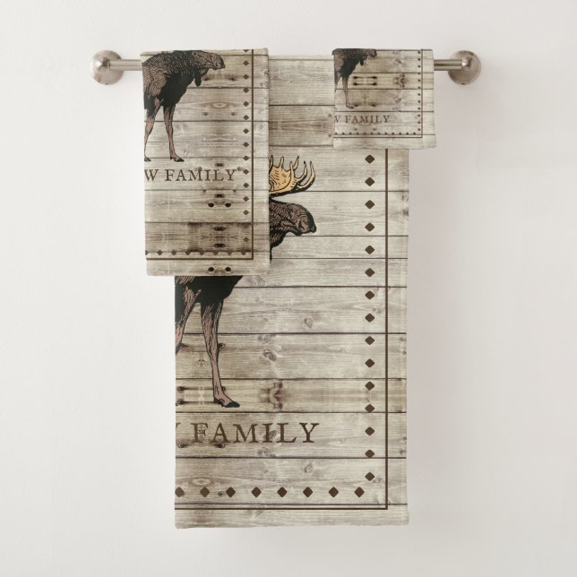 Rustikales Holzhandtuch Badhandtuch Set (Insitu)