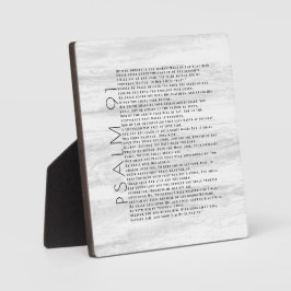 Rustikales Holzkörnchen Psalm 91 Zeichen Fotoplatte