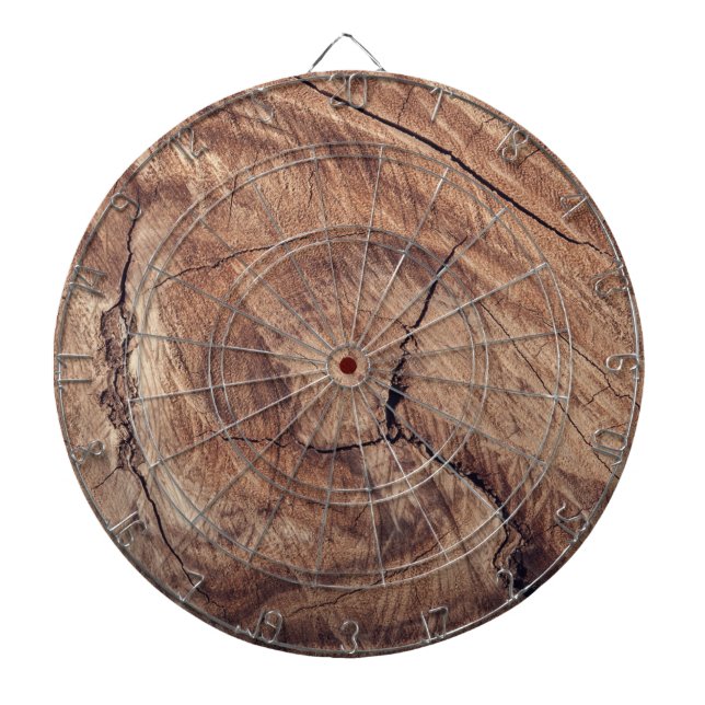 Rustikales Holzkörndesign Dartscheibe (vorne)