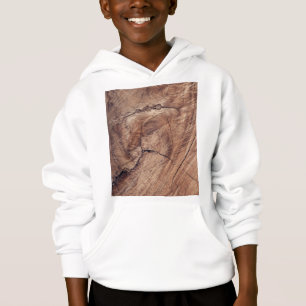 Rustikales Holzkörndesign Hoodie